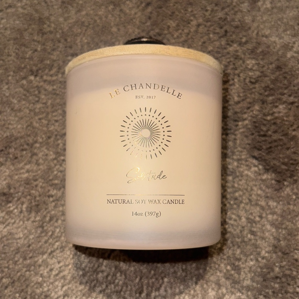 Le Chandelle Solitude Ethnic Fusion Scented Double Wick Candle 14 oz